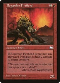 Bogardan Firefiend from Weatherlight