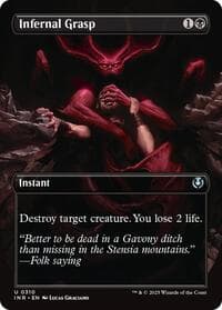 Infernal Grasp (Borderless) from Innistrad Remastered
