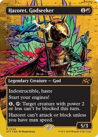 Hazoret, Godseeker (Borderless) (First-Place Foil) from Aetherdrift