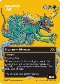 Agonasaur Rex (Borderless) (First-Place Foil) from Aetherdrift