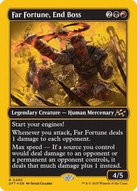 Far Fortune, End Boss (First-Place Foil) from Aetherdrift