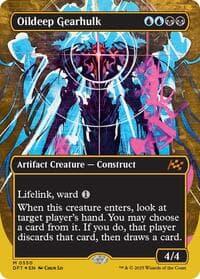 Oildeep Gearhulk (Borderless) (First-Place Foil) from Aetherdrift