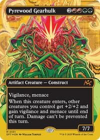Pyrewood Gearhulk (Borderless) (First-Place Foil) from Aetherdrift