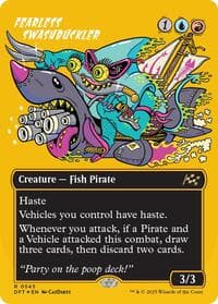 Fearless Swashbuckler (Borderless) (First-Place Foil) from Aetherdrift