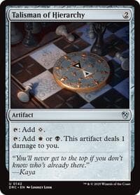 Talisman of Hierarchy from Commander: Aetherdrift