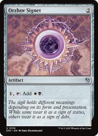 Orzhov Signet from Commander: Aetherdrift
