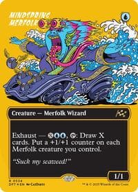 Mindspring Merfolk (Borderless) (First-Place Foil) from Aetherdrift