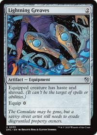 Lightning Greaves from Commander: Aetherdrift