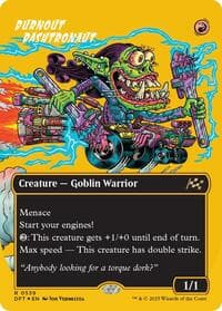 Burnout Bashtronaut (Borderless) (First-Place Foil) from Aetherdrift