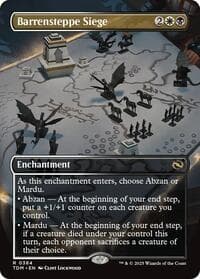 Barrensteppe Siege (Borderless) from Tarkir: Dragonstorm
