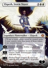 Elspeth, Storm Slayer (Borderless) from Tarkir: Dragonstorm
