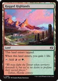 Rugged Highlands from Tarkir: Dragonstorm