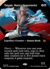 Taigam, Master Opportunist (Borderless) from Tarkir: Dragonstorm