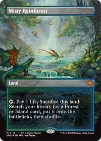 Misty Rainforest (Borderless) (Dragonscale Foil) from Special Guests