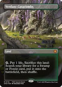 Verdant Catacombs (Borderless) (Dragonscale Foil) from Special Guests