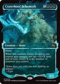 Craterhoof Behemoth (Showcase) from Tarkir: Dragonstorm