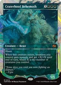 Craterhoof Behemoth (Showcase) (Halo Foil) from Tarkir: Dragonstorm
