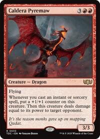Caldera Pyremaw from Commander: Tarkir: Dragonstorm