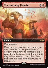 Transforming Flourish (Extended Art) from Commander: Tarkir: Dragonstorm