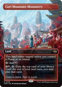 Cori Mountain Monastery (Borderless) from Tarkir: Dragonstorm