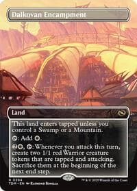 Dalkovan Encampment (Borderless) from Tarkir: Dragonstorm