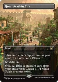 Great Arashin City (Borderless) from Tarkir: Dragonstorm