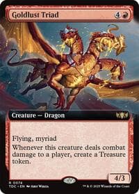 Goldlust Triad (Extended Art) from Commander: Tarkir: Dragonstorm