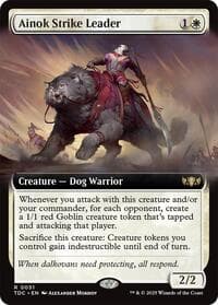 Ainok Strike Leader (Extended Art) from Commander: Tarkir: Dragonstorm