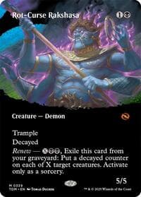 Rot-Curse Rakshasa (Borderless) from Tarkir: Dragonstorm