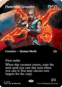Flamehold Grappler (Borderless) from Tarkir: Dragonstorm