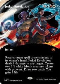 Jeskai Revelation (Borderless) from Tarkir: Dragonstorm