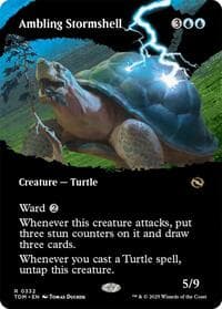 Ambling Stormshell (Borderless) from Tarkir: Dragonstorm