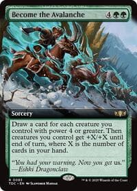 Become the Avalanche (Extended Art) from Commander: Tarkir: Dragonstorm