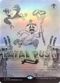 Fatal Push (0884) (Black & White Foil) from Secret Lair Drop Series