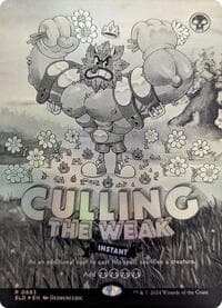 Culling the Weak (Black & White Foil) from Secret Lair Drop Series