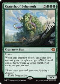Craterhoof Behemoth from Promo Pack: Tarkir: Dragonstorm