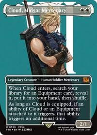 Cloud, Midgar Mercenary (Borderless) (Surge Foil) from FINAL FANTASY