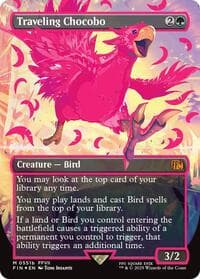 Traveling Chocobo (Borderless) (Neon Ink Pink) from FINAL FANTASY