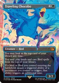 Traveling Chocobo (Borderless) (Neon Ink Blue) from FINAL FANTASY