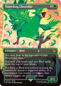 Traveling Chocobo (Borderless) (Neon Ink Green) from FINAL FANTASY
