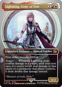 Lightning, Army of One (0320) (Borderless) from FINAL FANTASY