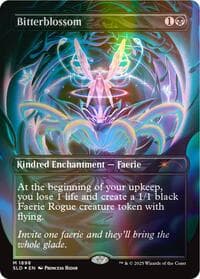 Bitterblossom (Double Rainbow Foil) from Secret Lair Drop Series