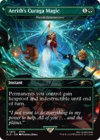 Aerith's Curaga Magic - Heroic Intervention from Secret Lair Drop Series