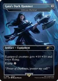 Gaia's Dark Hammer - Colossus Hammer from Secret Lair Drop Series