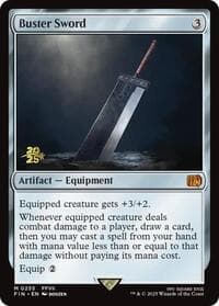 Buster Sword from Prerelease Cards
