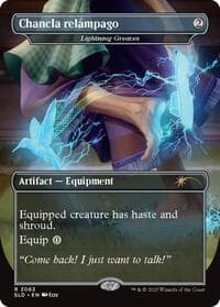 Chancla relámpago - Lightning Greaves from Secret Lair Drop Series