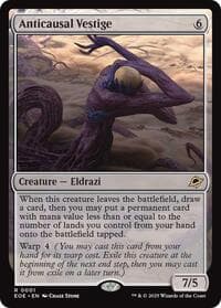 Anticausal Vestige from Edge of Eternities