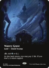 Watery Grave (Borderless) (Galaxy Foil) from Edge of Eternities