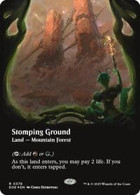 Stomping Ground (Borderless) (Galaxy Foil) from Edge of Eternities