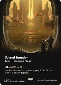 Sacred Foundry (Borderless) (Galaxy Foil) from Edge of Eternities
